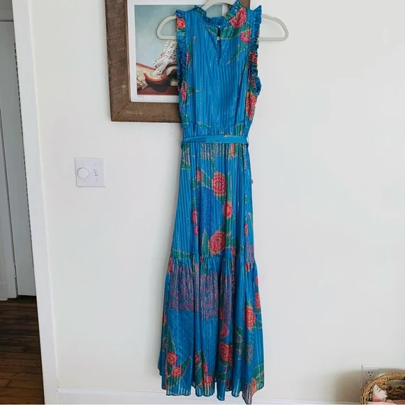 Like New Marie Oliver Alice Dress in Peacock Print - Picture 8 of 9